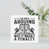 Hockey Player Arguing Gift Funny Hockey Save The Date (Staand voorkant)