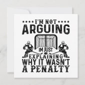 Hockey Player Arguing Gift Funny Hockey Save The Date (Achterkant)