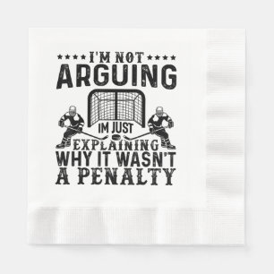 Hockey Player Arguing Gift Funny Hockey Servet