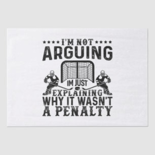 Hockey Player Arguing Gift Funny Hockey Tissuepapier
