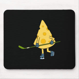 Hockey Player Cute Cheese Hobby Sports Performance Muismat