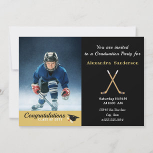 Hockey player Foto afstuderen class van 2022 Kaart