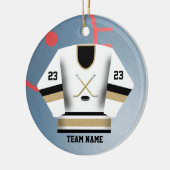 Hockey Player Jersey Ornament (Links)