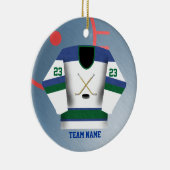 Hockey Player Jersey Ornament (Rechts)