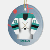 Hockey Player Jersey Ornament (Links)