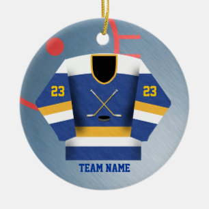 Hockey Player Jersey Ornament