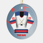 Hockey Player Jersey Ornament (Links)