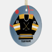Hockey Player Jersey Ornament (Rechts)