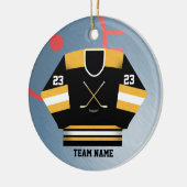 Hockey Player Jersey Ornament (Links)