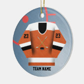 Hockey Player Jersey Ornament (Links)