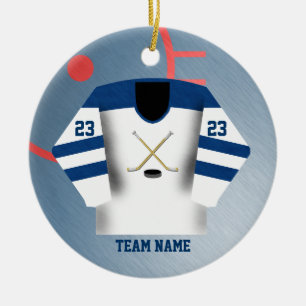 Hockey Player Jersey Ornament