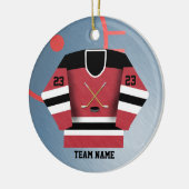 Hockey Player Jersey Ornament (Links)