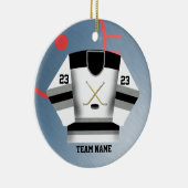 Hockey Player Jersey Ornament (Rechts)