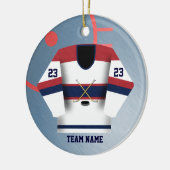 Hockey Player Jersey Ornament (Links)