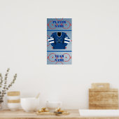 Hockey Player Jersey Poster (Keuken)