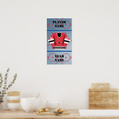 Hockey Player Jersey Poster (Cuisine)
