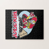 Hockey Player Legpuzzel (Horizontaal)