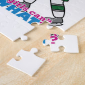 Hockey Player Light/Red Legpuzzel (Zijkant)