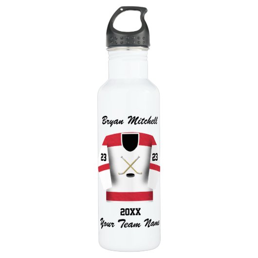 Hockey Player Name Liberty Bottle Waterfles (Voorkant)