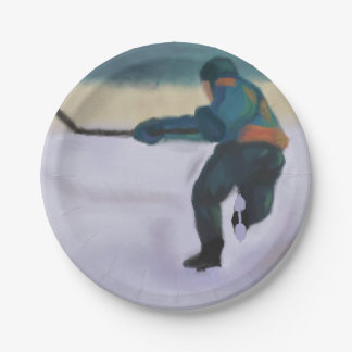 Hockey Player Papieren Bordje