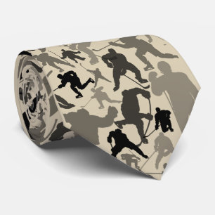 Hockey Player Pattern-Stropdas Stropdas