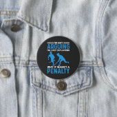 Hockey Player Penade Ronde Button 7,6 Cm (In situ)