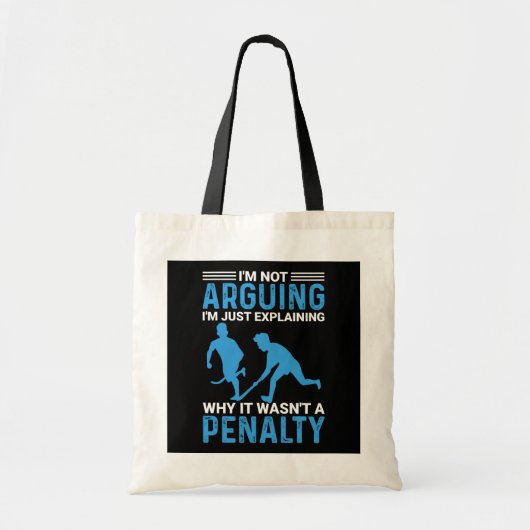 Hockey Player Penade Tote Bag (Voorkant)