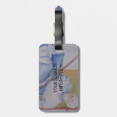 HOCKEY PLAYER PERSONALISEERD BAGAGELABEL (Achterkant verticaal)