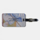 HOCKEY PLAYER PERSONALISEERD BAGAGELABEL (Achterkant horizontaal)