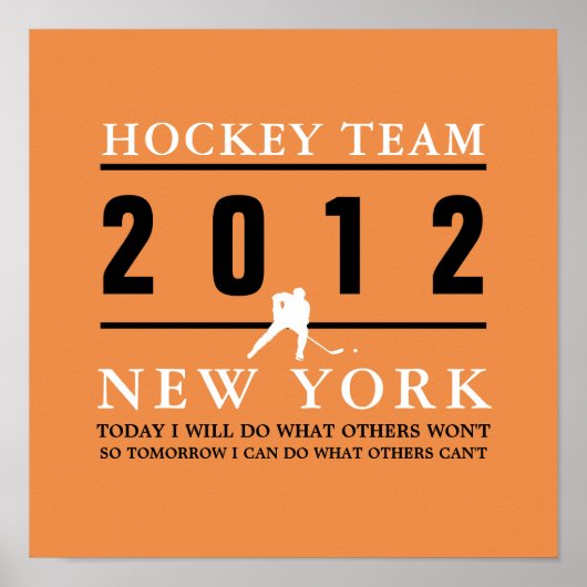 Hockey Player Poster (Voorkant)