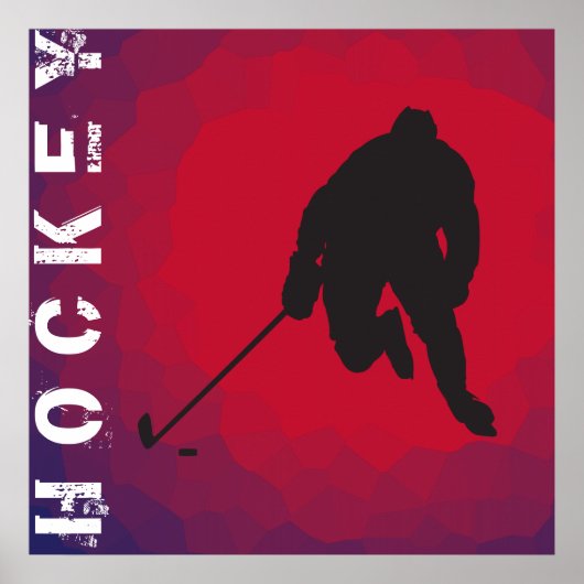 Hockey Player-Poster Poster (Voorkant)