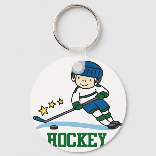 Hockey Player Sleutelhanger (Voorkant)