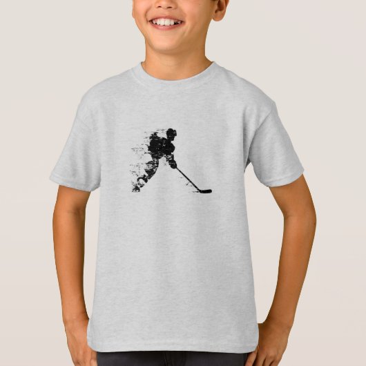 Hockey player spelen t-shirt (Voorkant)