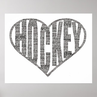 Hockey Player-teamcoach Motivatie Word Art Poster
