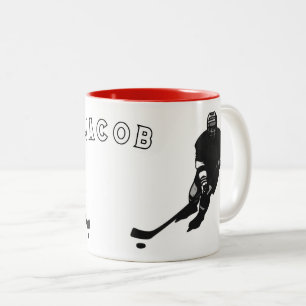Hockey Player Tweekleurige Koffiemok