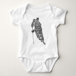 Hockey Player Typography Art Romper