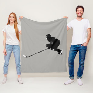 Hockey Player - Winter Sport Fleece Deken