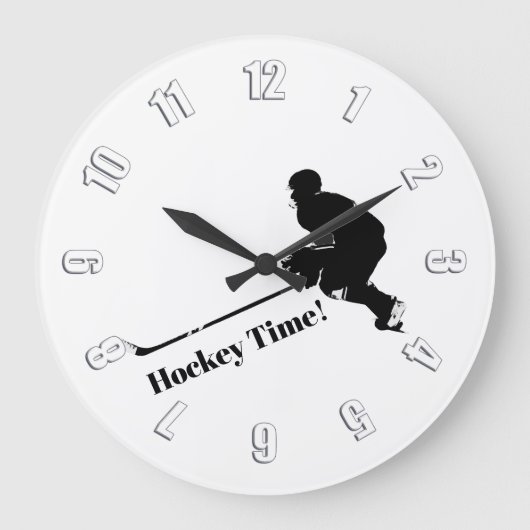 Hockey Player - Winter Sport Grote Klok (Voorkant)