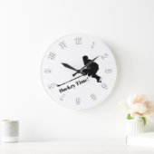 Hockey Player - Winter Sport Grote Klok (Huis)