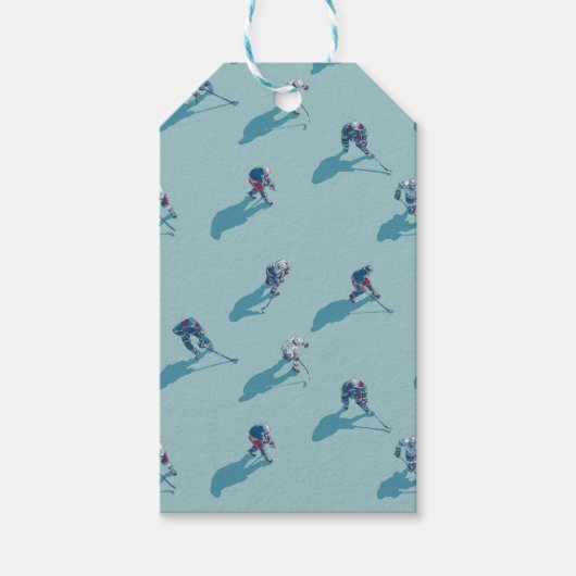 Hockey players on ice cadeaulabel (Voorkant)