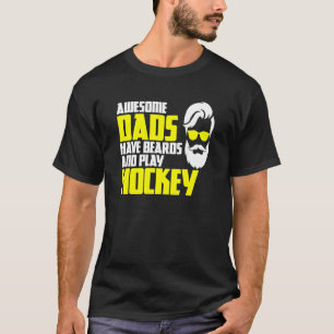 Hockey Playoff Beard Vaderdag Hockey Pl. T-shirt