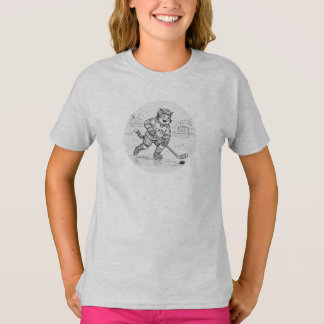 Hockey poes (lijntekening) - Komt non-profitorgani T-shirt