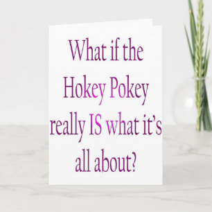 hockey pokey-kerstkaart feestdagen kaart