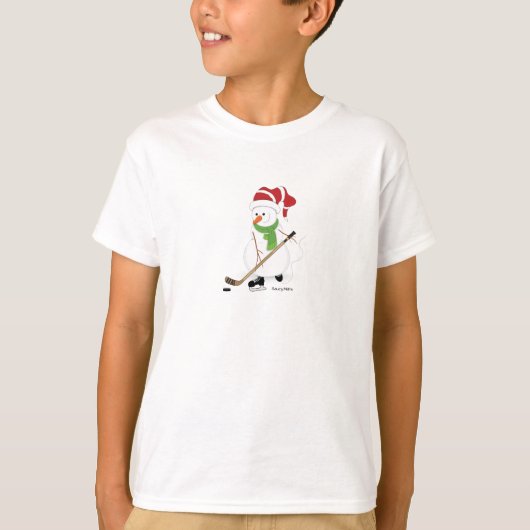 Hockey Pplay Snowman T-shirt (Voorkant)
