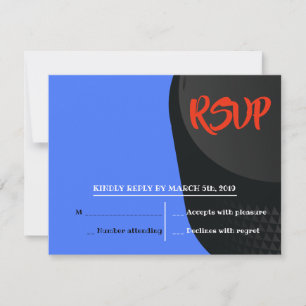 HOCKEY PUCK Bar Mitzvah Reply Card RSVP Kaartje