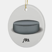 Hockey Puck Photo Ornament (Links)