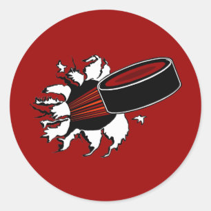 Hockey Puck Ronde Sticker