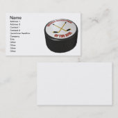 Hockey Puck Visitekaartje (Voorkant / Achterkant)
