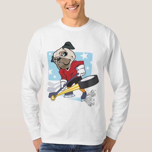  Hockey Pug T-shirt (Voorkant)
