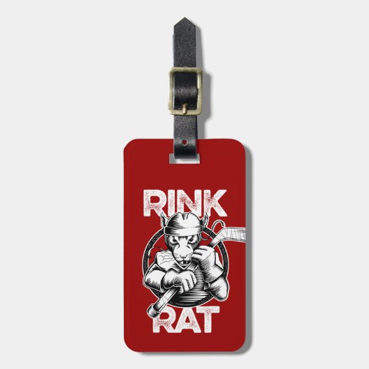 Hockey Rat Bagagelabel (Voorkant verticaal)